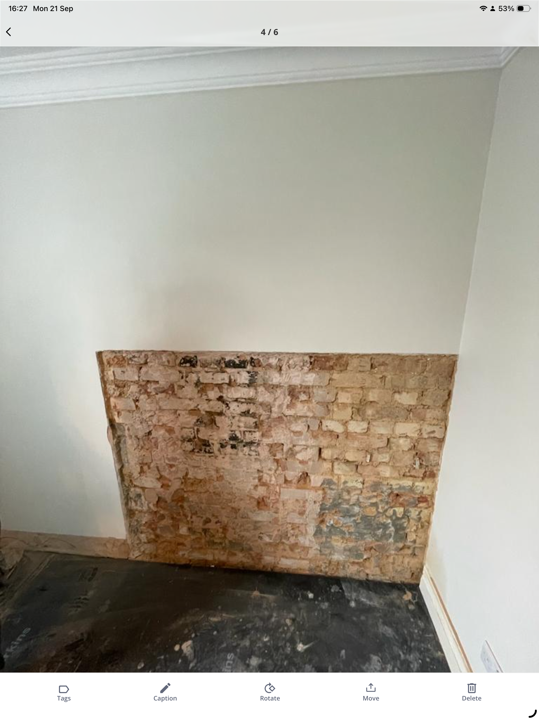 Cavity drain membrane installation